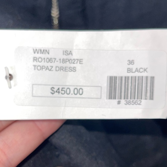 NWT ISABEL MARANT ETOILE Black Topaz Ruffle Mini Dress Size FR 36/US 4 - Picture 13 of 13